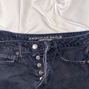 American eagle black mini skirt